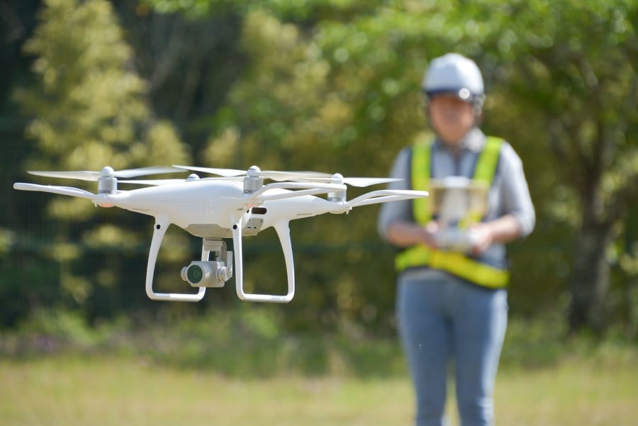 建設業で活用されているドローン