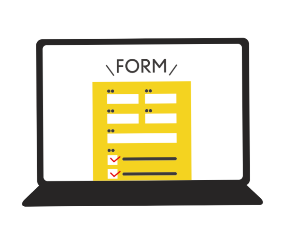 講習申し込み　パソコンイラスト